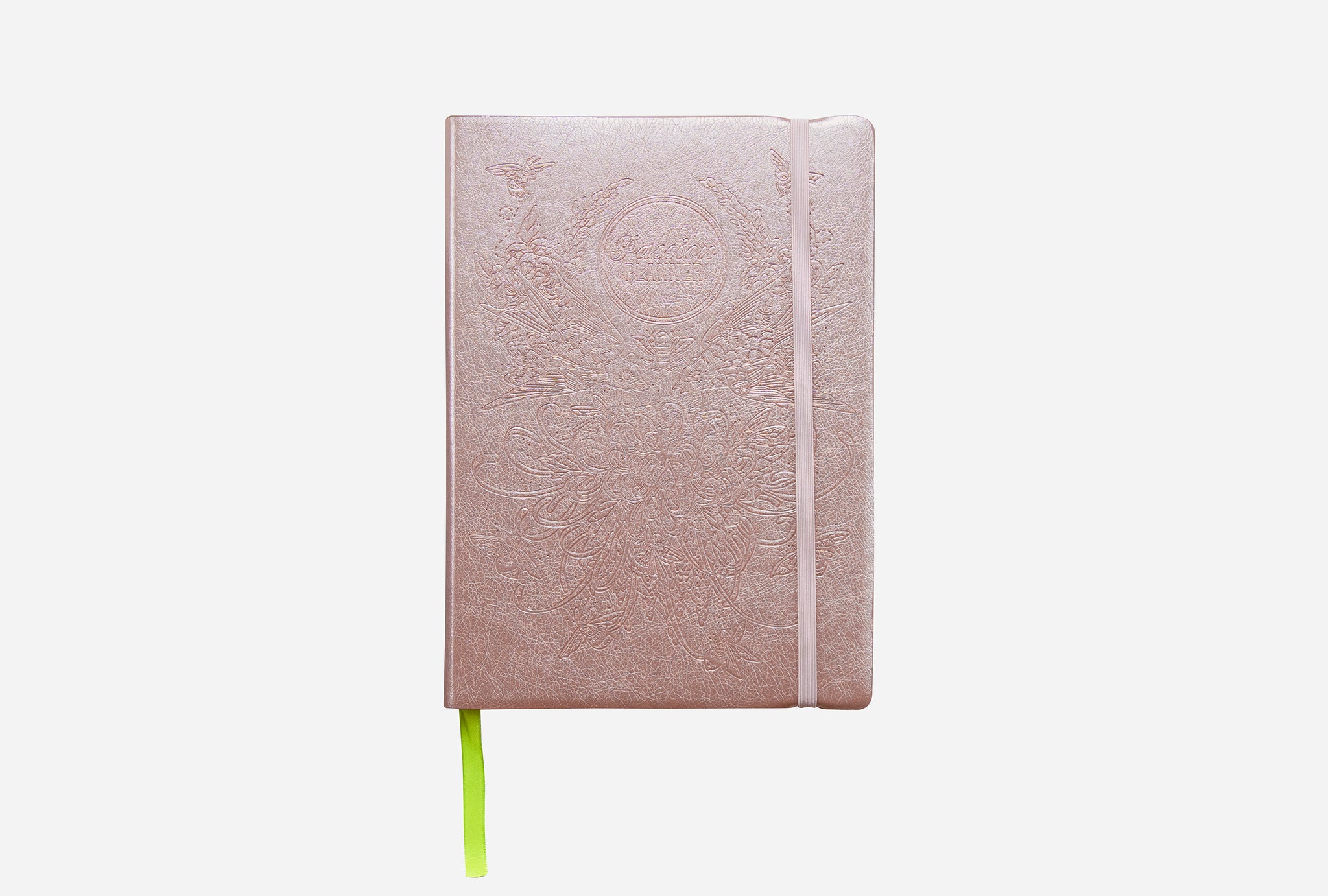 Passion Planner Weekly in Birds and Bees Rose Gold