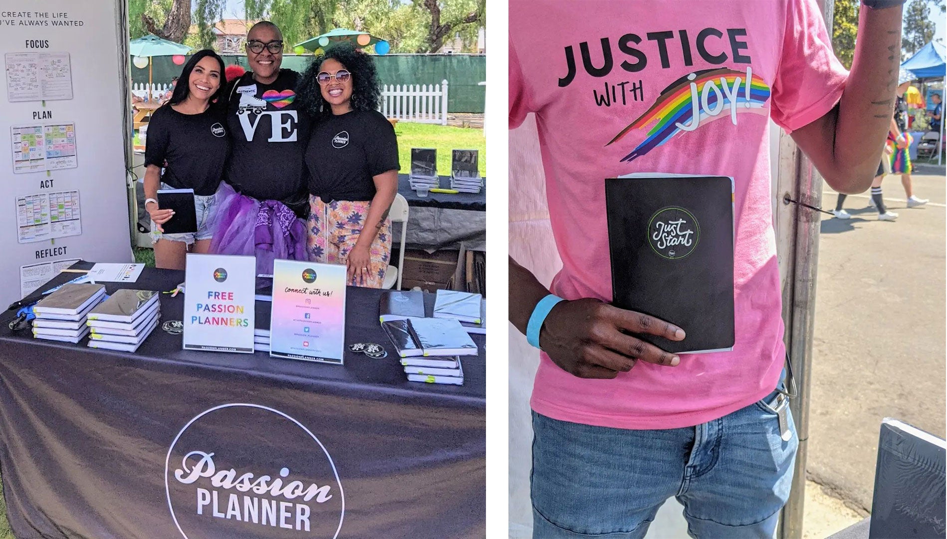Photos of Passion Planner at San Diego Pride 2022