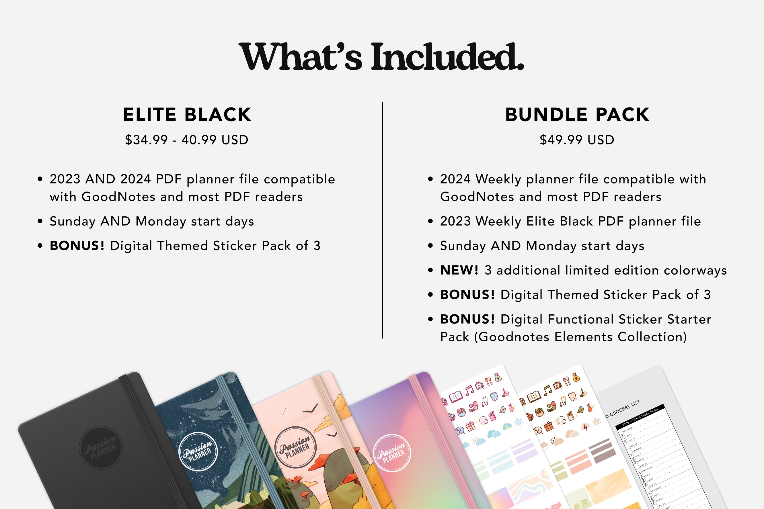 Digital Planner - Weekly 2024 - Bundle