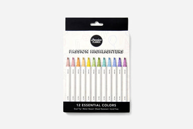 Passion Highlighters - Essentials (12-pack) - Passion Planner