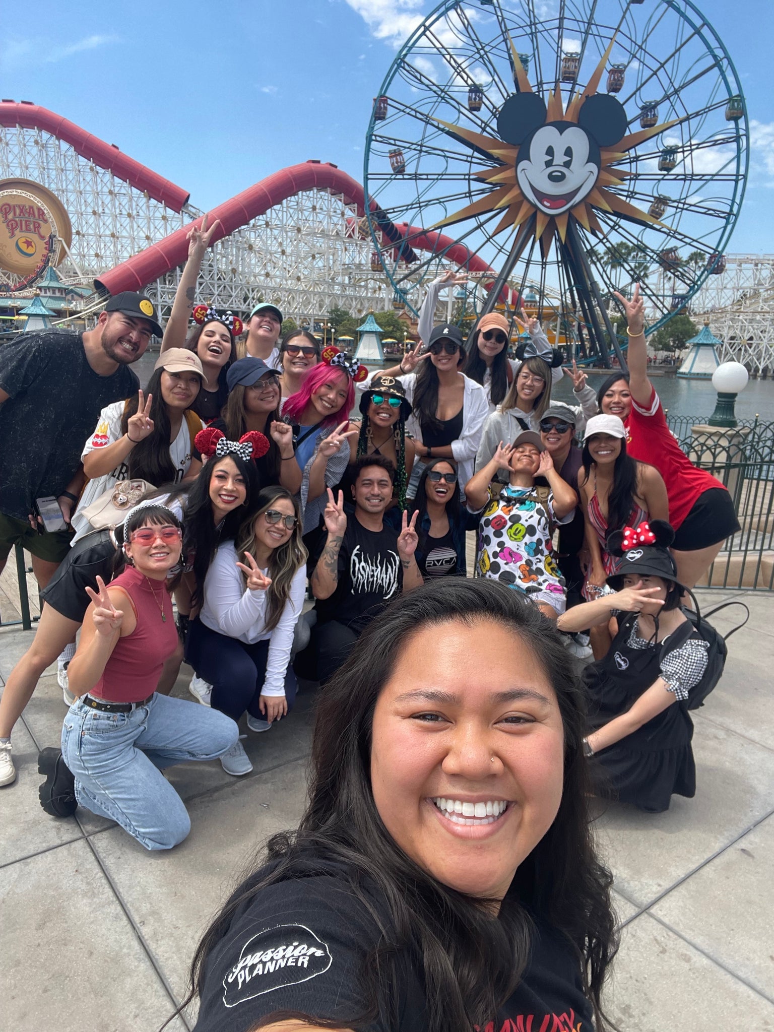 Passion Planner team photo at Disneyland's California Adventure 